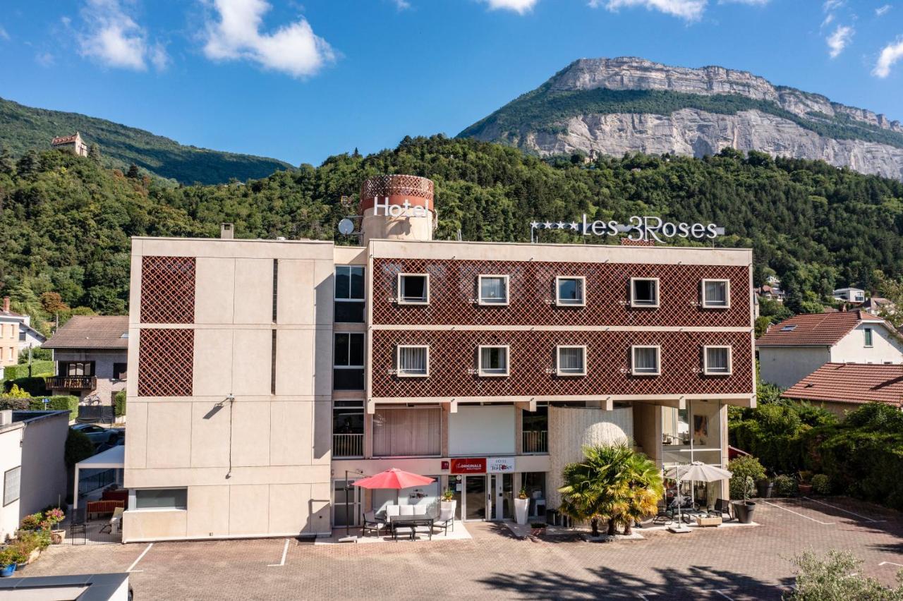 Hotel Les Trois Roses, Meylan Grenoble Bagian luar foto