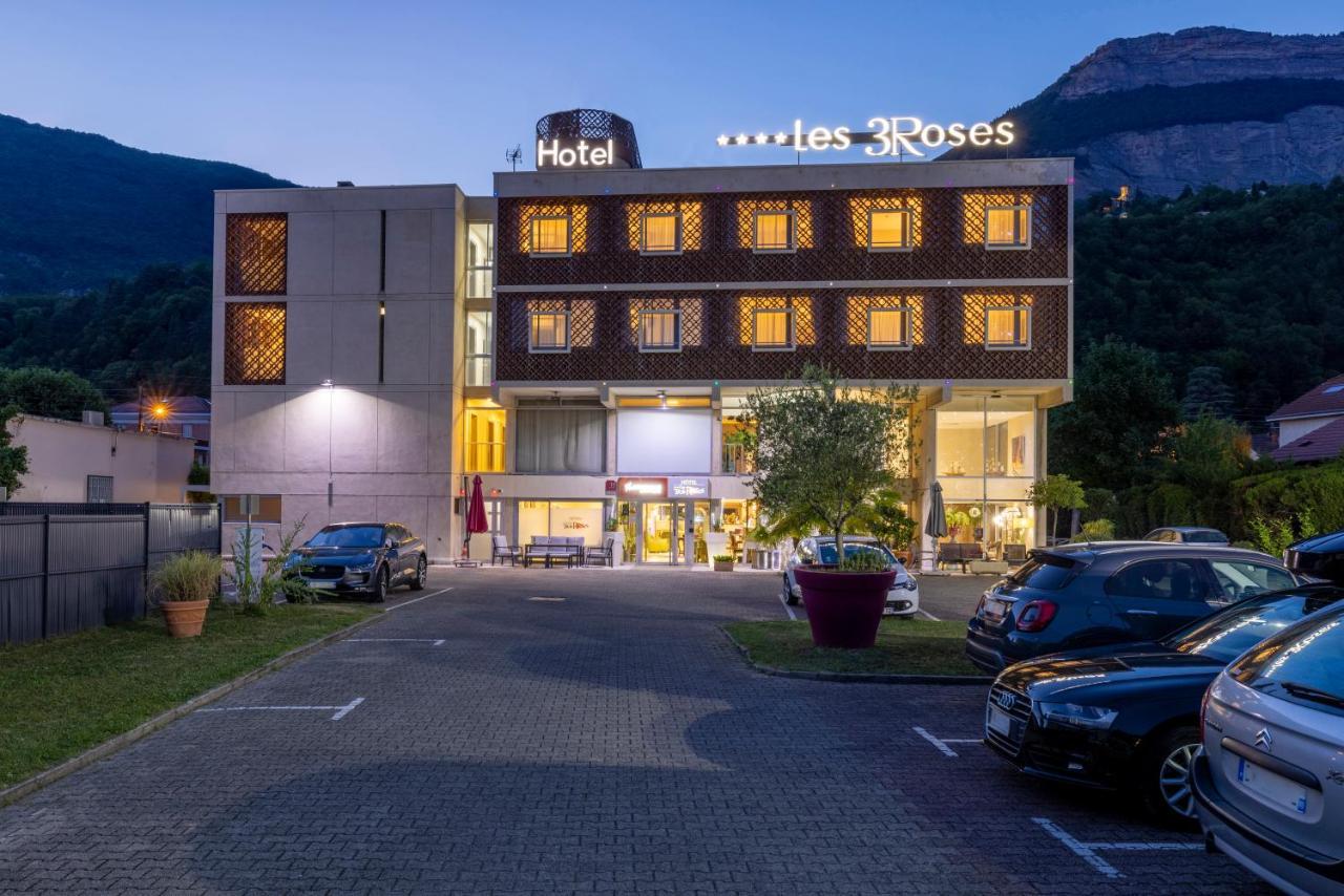 Hotel Les Trois Roses, Meylan Grenoble Bagian luar foto